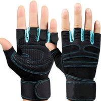 Half finger gym gloves