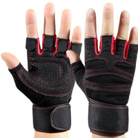 Half finger gym gloves