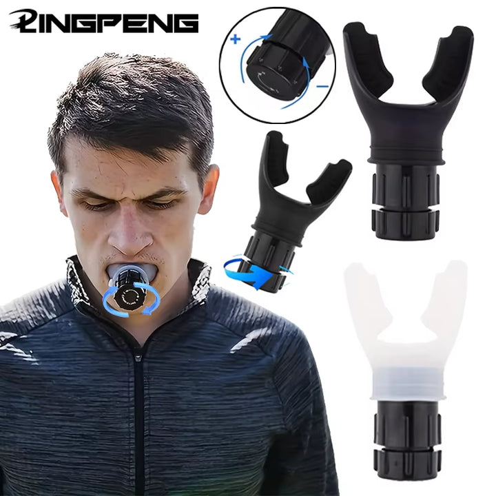 Portable Lung Capacity Abdominal Breathing Trainer with Adjustable Resistance Lmprove Your Lung Capacity and Sleep Quality