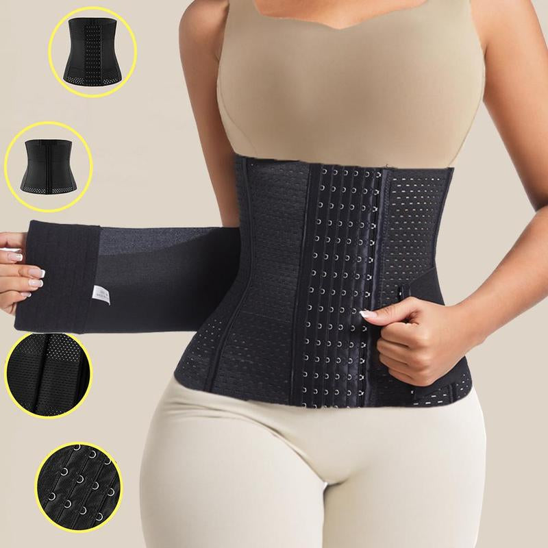 Double Belt Adjustable Waist Trainer, Elastic Waist Cincher, Waist Trainer for Women, Tummy Control Shaper, Waist Cincher for Postpartum Recovery, Yoga, Valentine'S Day Gift